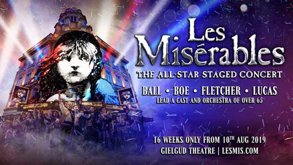 LES MISÉRABLES – THE ALL-STAR STAGED CONCERT FILMED PERFORMANCE PLANNED