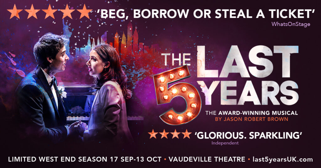 THE LAST FIVE YEARS REVIVAL – WEST END TRANSFER ANNOUNCED
