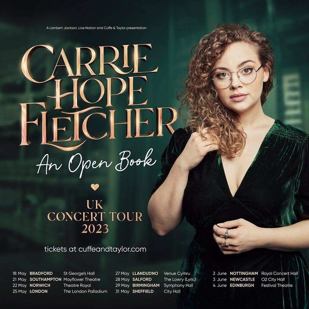 CARRIE HOPE FLETCHER – FIRST UK TOUR ANNOUNCED