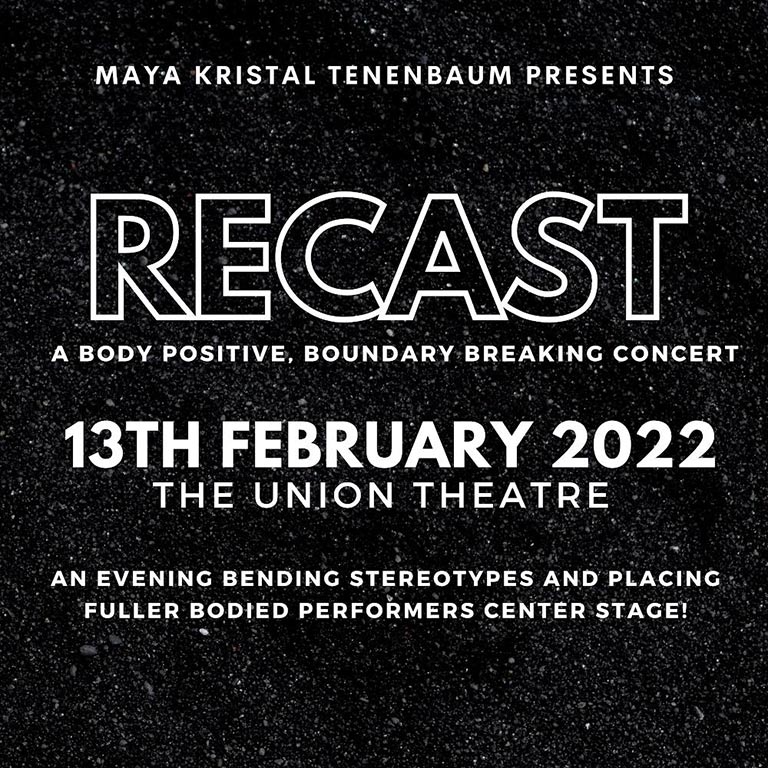 RECAST – A BODY POSITIVE, BOUNDARY BREAKING CONCERT ANNOUNCED FOR THE UNION THEATRE