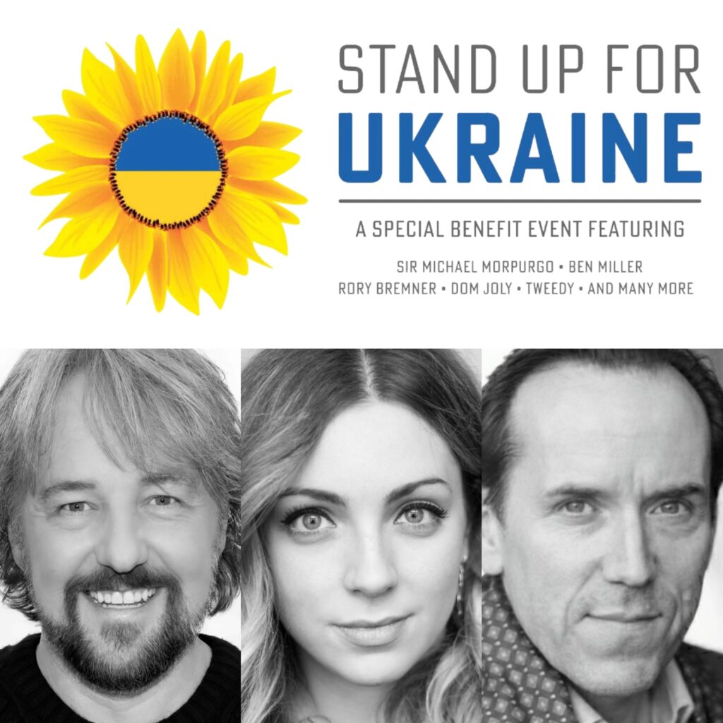 STAND UP FOR UKRAINE – LIVE STREAM FUNDRAISER ANNOUNCED – FEAT. JOHN OWEN-JONES, JESSICA DALEY, BEN MILLER & MORE