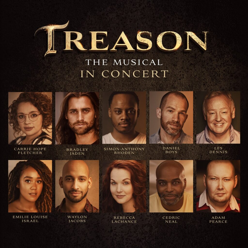 TREASON – THE MUSICAL – ALL-STAR CONCERT PRODUCTION ANNOUNCED