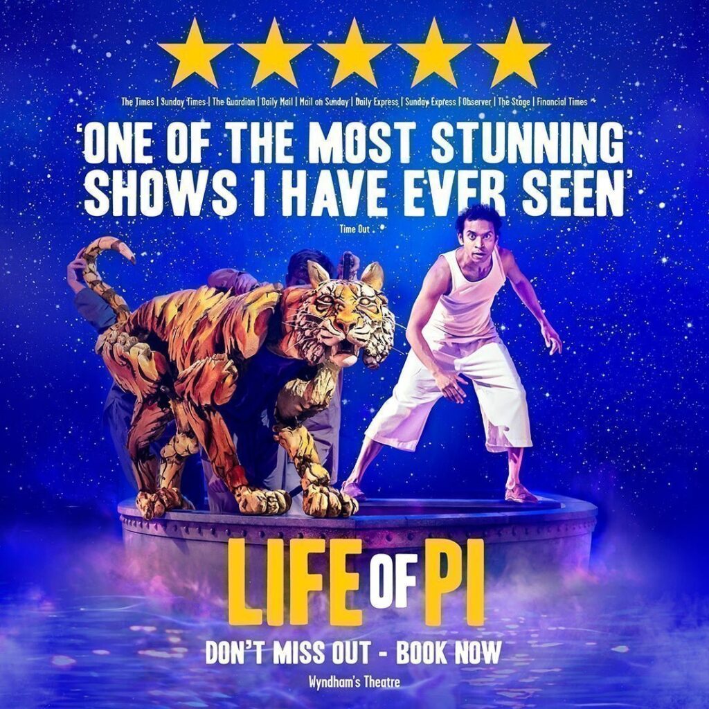 LIFE OF PI – SETS CLOSING DATE – EXTENDS WEST END RUN TO JANUARY 2023