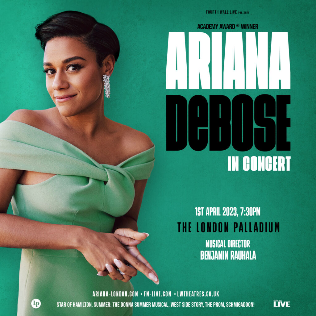 ARIANA DEBOSE – LIVE IN CONCERT ANNOUNCED FOR THE LONDON PALLADIUM