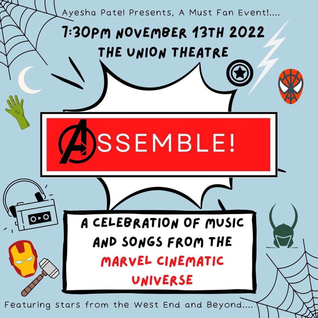 ASSEMBLE! – A CELEBRATION OF MUSIC AND SONGS FROM THE MARVEL CINEMATIC UNIVERSE ANNOUNCED FOR THE UNION THEATRE