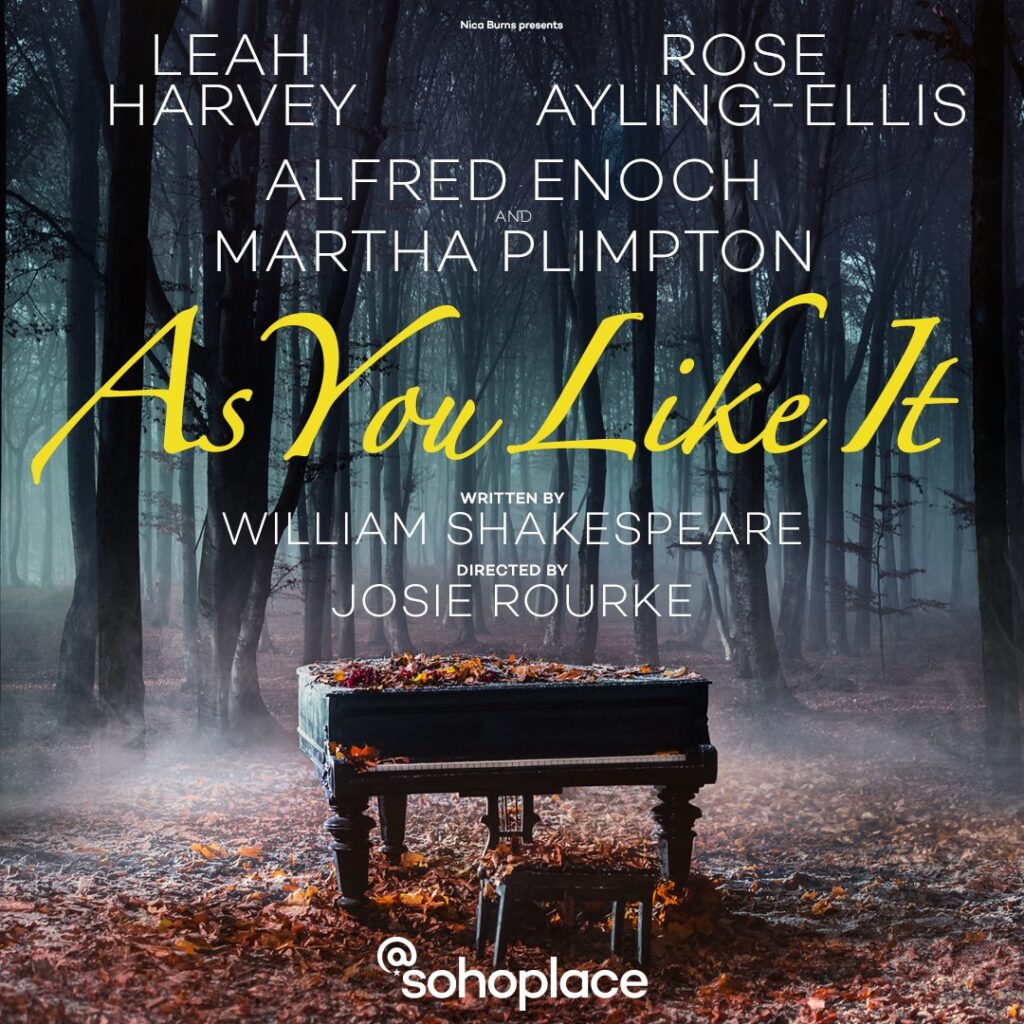 AS YOU LIKE IT – DIRECTED BY JOSIE ROURKE – ANNOUNCED FOR @SOHOPLACE