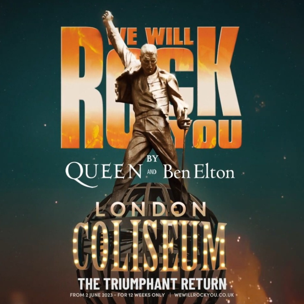 WE WILL ROCK YOU – WEST END RETURN ANNOUNCED – LONDON COLISEUM – SUMMER 2023