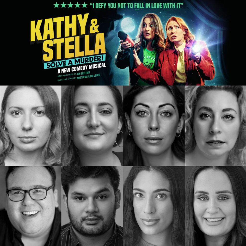 KATHY AND STELLA SOLVE A MURDER! – A NEW COMEDY MUSICAL – FULL CAST & CREATIVES ANNOUNCED