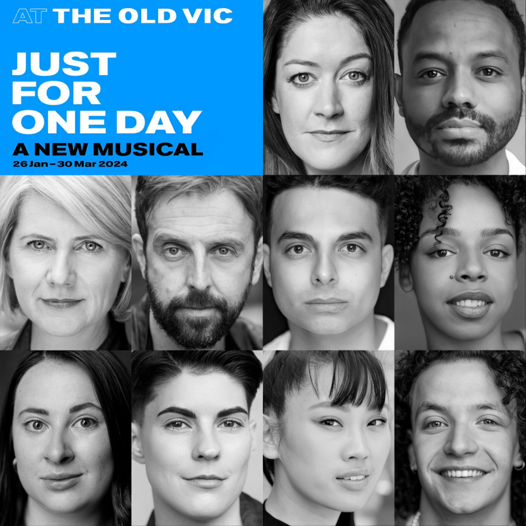 JUST FOR ONE DAY – LIVE AID MUSICAL – WORLD PREMIERE ANNOUNCED FOR THE OLD VIC
