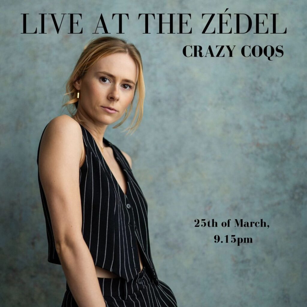 LAURA BALDWIN – LIVE AT THE ZÉDEL – SOLO CONCERT ANNOUNCED FOR CRAZY COQS