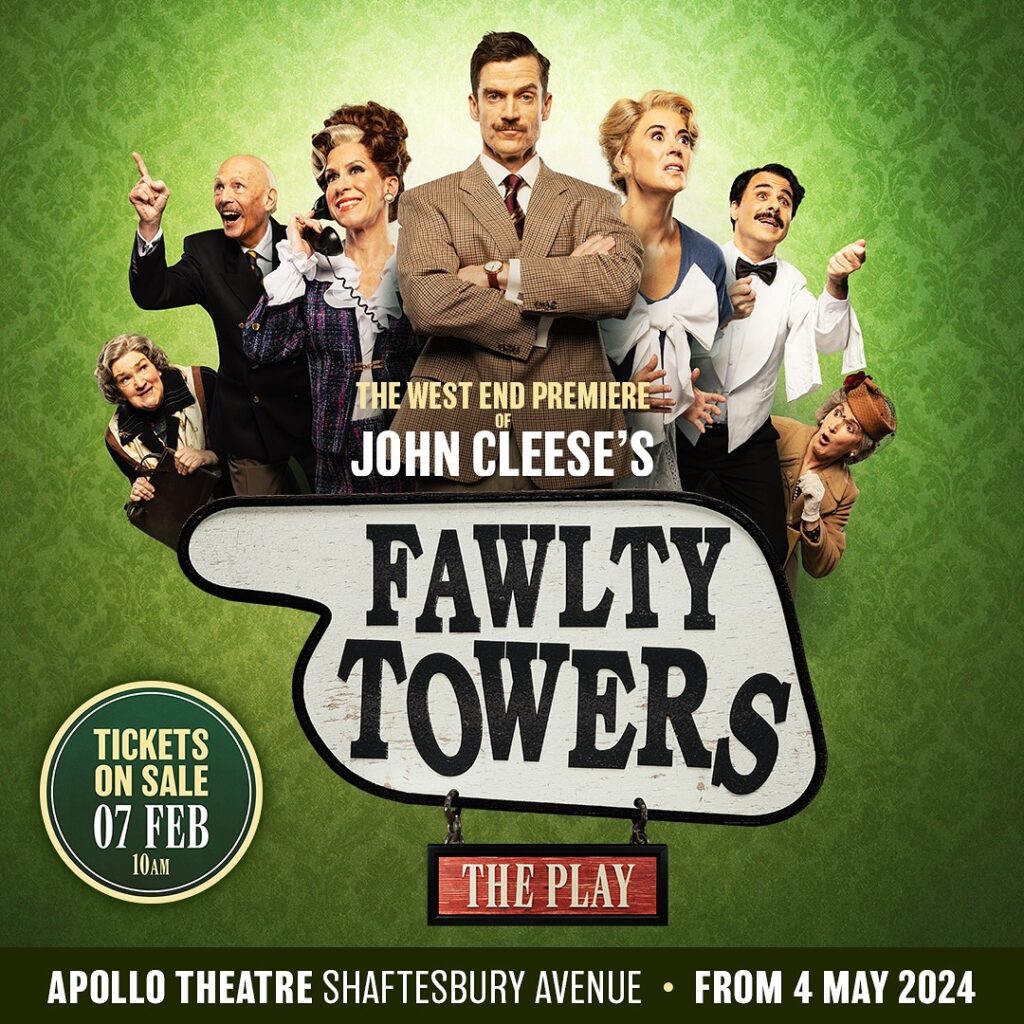 FAWLTY TOWERS – THE PLAY – ADAPTED BY JOHN CLEESE – WEST END PREMIERE ANNOUNCED