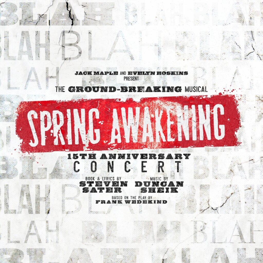 SPRING AWAKENING – 15TH ANNIVERSARY CONCERT ANNOUNCED FOR VICTORIA PALACE THEATRE