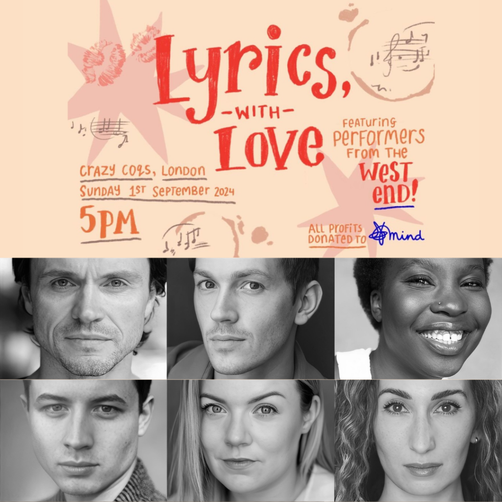 NORMAN BOWMAN, DAN PARTRIDGE, CHOOLWE LAINA MUNTANGA, ALEX JAMES-HATTON, KAYLEIGH MCKNIGHT & EMMA KINGSTON ANNOUNCED FOR CHARITY CONCERT LYRICS, WITH LOVE