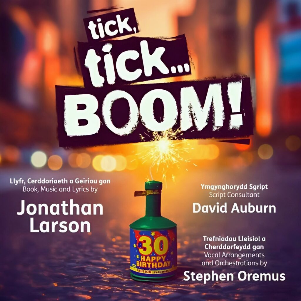 TICK, TICK… BOOM! REVIVAL ANNOUNCED FOR THEATR CLWYD – JUNE 2025