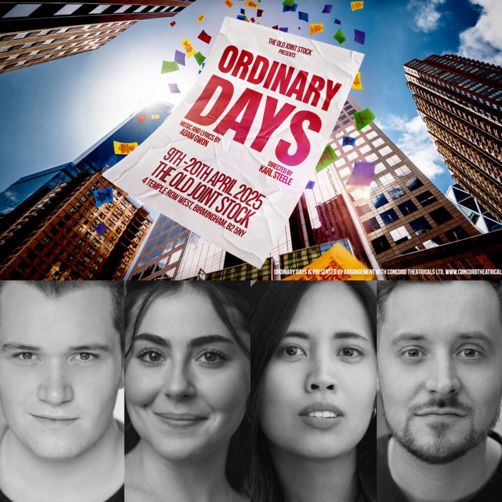 AIDAN CUTLER, DORA GEE, MELISA CAMBA & JAMES EDGE ANNOUNCED FOR ORDINARY DAYS – THE MUSICAL